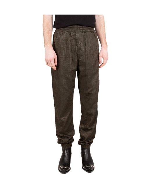 Givenchy Gray 4G Jacquard Track Pants for men