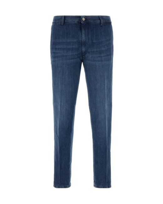 Pt Pantaloni Blue Pt Torino Cinque Tasche Straight-Leg Jeans for men