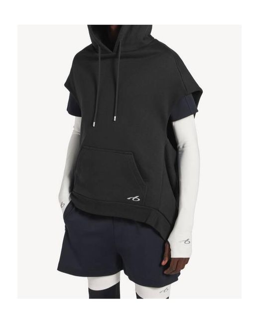 Balenciaga Black Cotton Sleeveless Hoodie for men