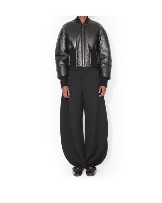 Alaïa Black Virgin Wool Petal Trousers