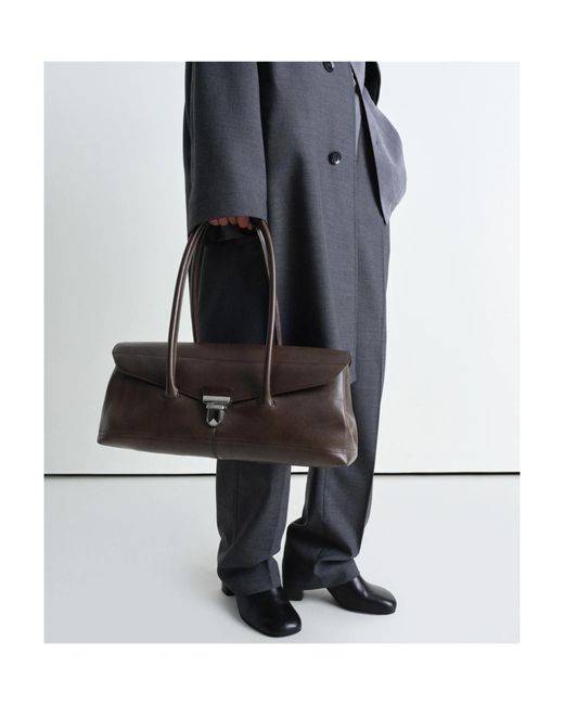 Lemaire Brown Gear Shoulder Bag for men