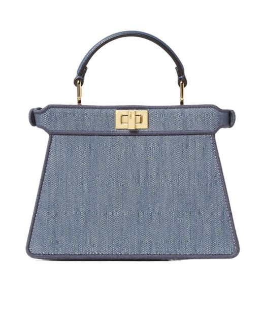 トートバッグ FENDI Embroidered Denim Handbag Fendi Embroidered denim tote bag | The Fashion Square