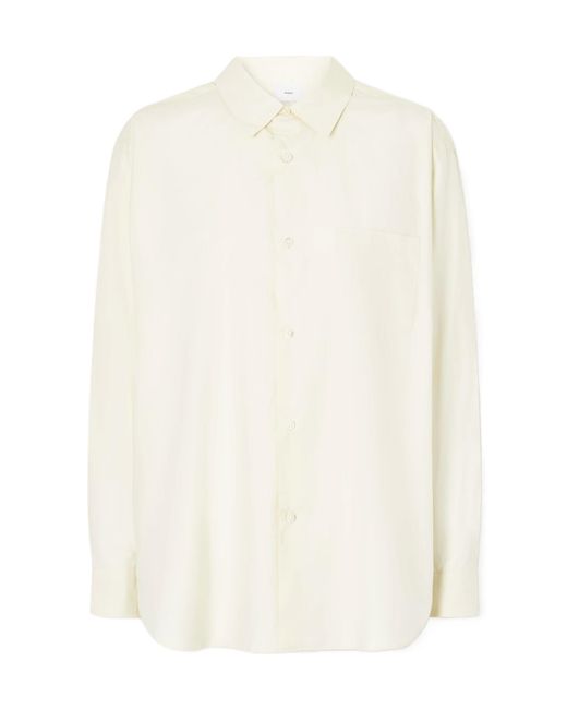Ssstein White Oversized Cotton Shirt