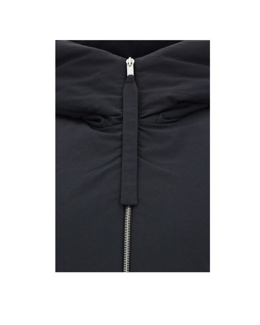 Jil Sander Blue Chaleco Zip-Up Hooded Gilet