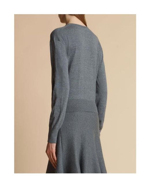 Khaite Gray The Jackie Cardigan