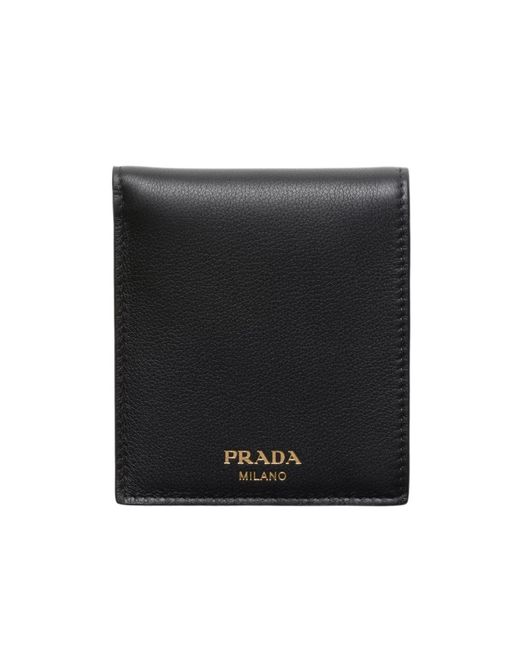 Prada Black Leather Wallet for men