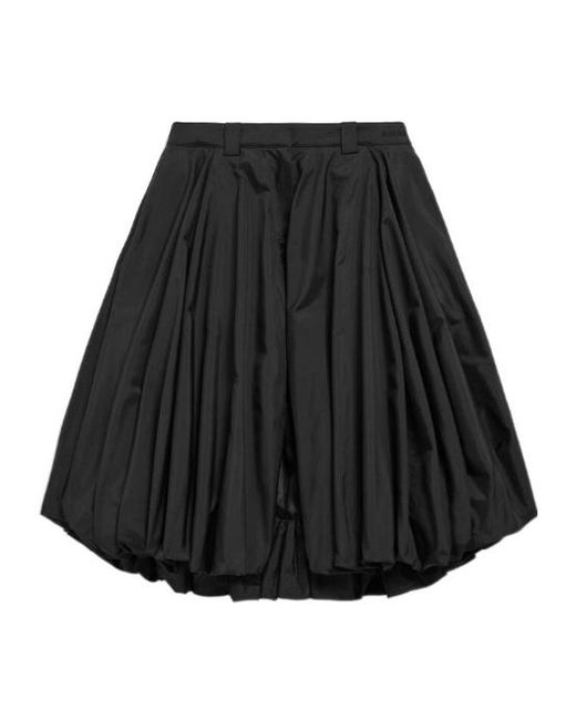 Balenciaga Black Bubble Skort Shorts