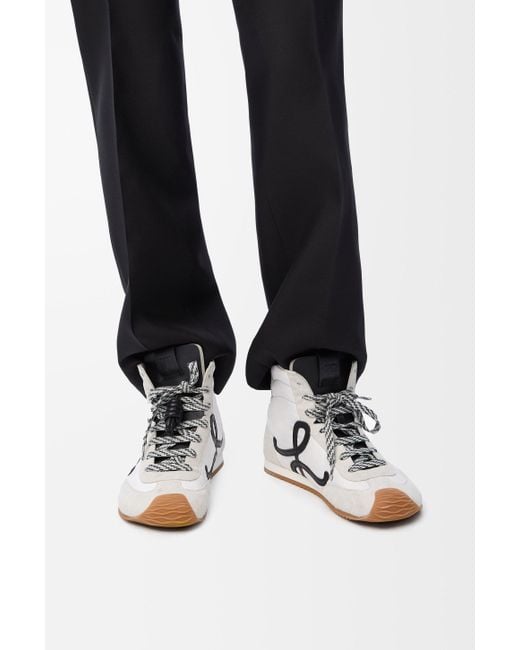 Loewe White Ballet Runner 2.0 High Top Sneakers