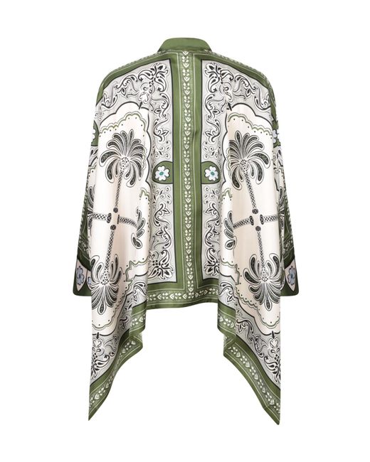 LaDoubleJ White La Doublej Scarf-Style Printed Top