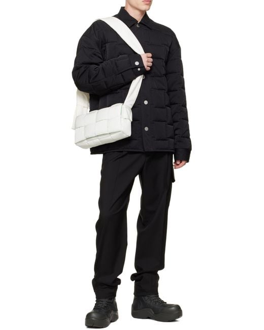 Bottega Veneta Natural Medium Cassette Lined Technology Crossbody Bag for men