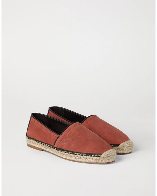 Brunello Cucinelli Brown Straw Casual Shoes for men