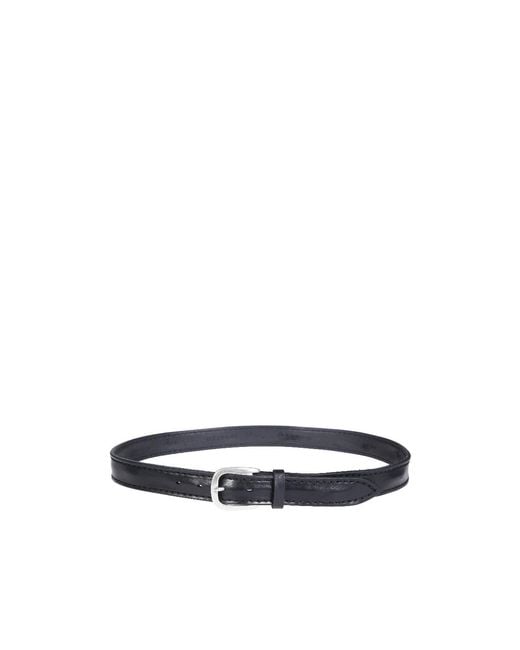 Orciani White Adjustable Waist Belt for men