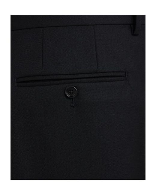 Tom Ford Black High Twist Twill Pants for men