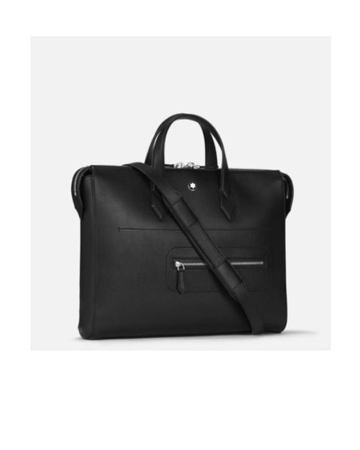Montblanc Black Logo Briefcase for men