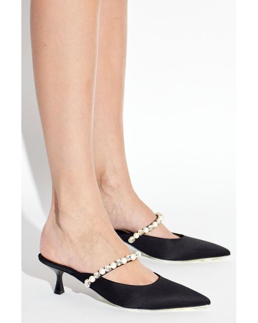 Stella McCartney Black Elsa Heeled Mules