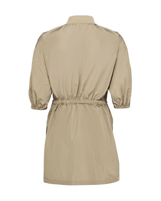 Miu Miu Natural Lapel Short-Sleeved Dress