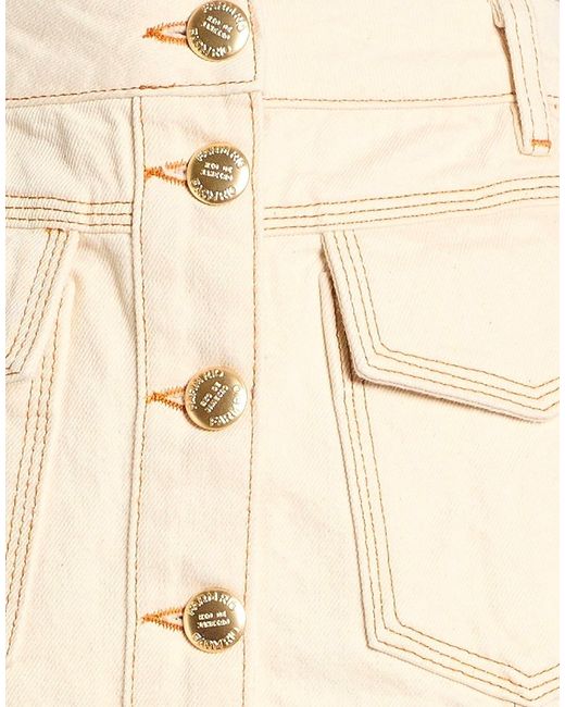 Farm Rio Natural Button-Down Skirt
