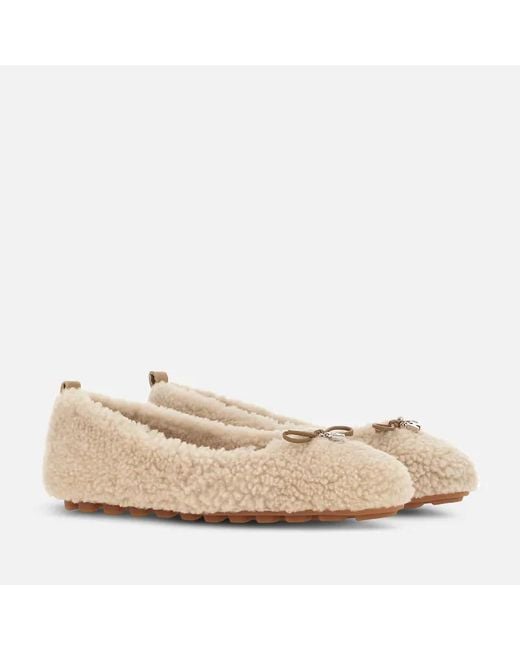 Hogan Natural Olympia Ballet Flats