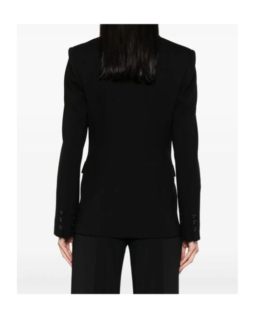 Pinko Black Notched-Lapel Single Breasted Blazer