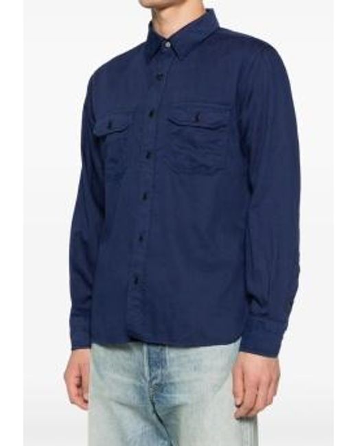 Tom Ford Blue Long Sleeve Shirt for men