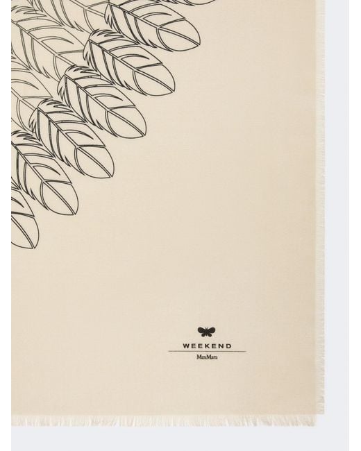 Weekend by Maxmara Natural Wool And Silk Shawl