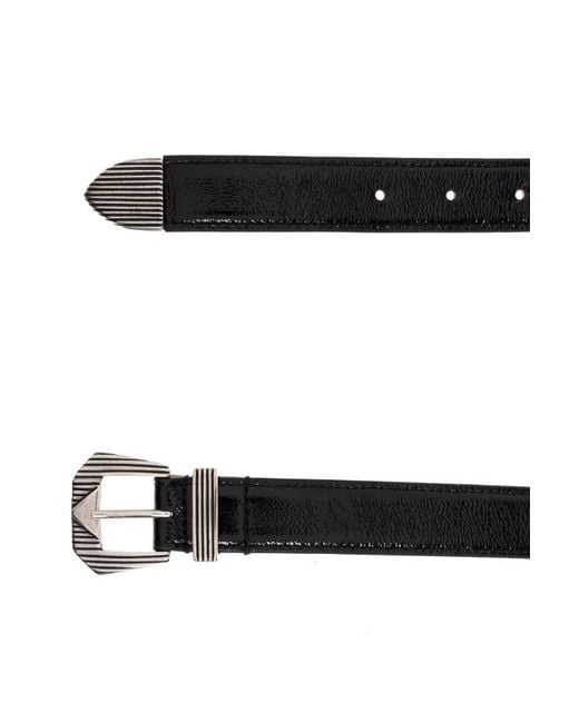 IRO White Patent-Leather Belt