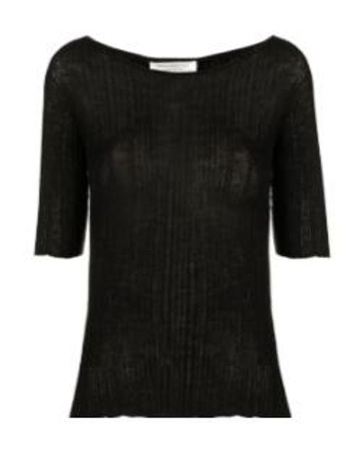 Philosophy Di Lorenzo Serafini Black Ribbed-Knit Top