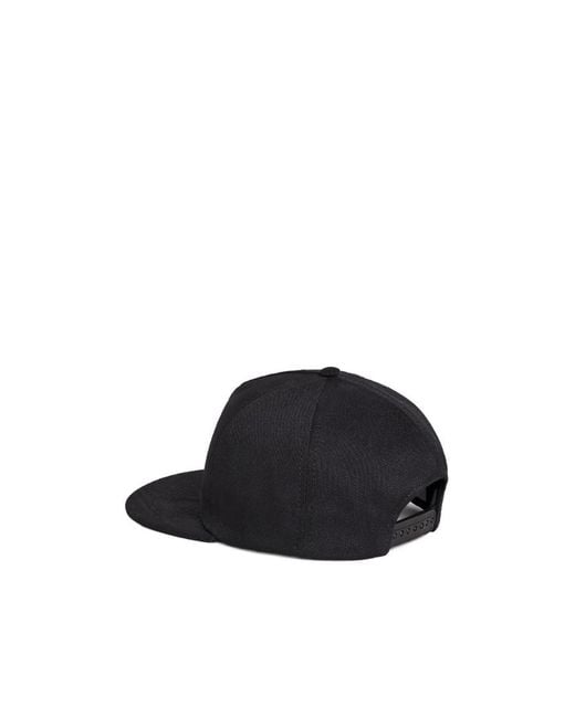 Céline Black Embroidered Cap for men