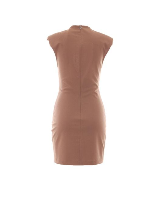 Aniye By Brown Dina Draped-Neck Mini Dress