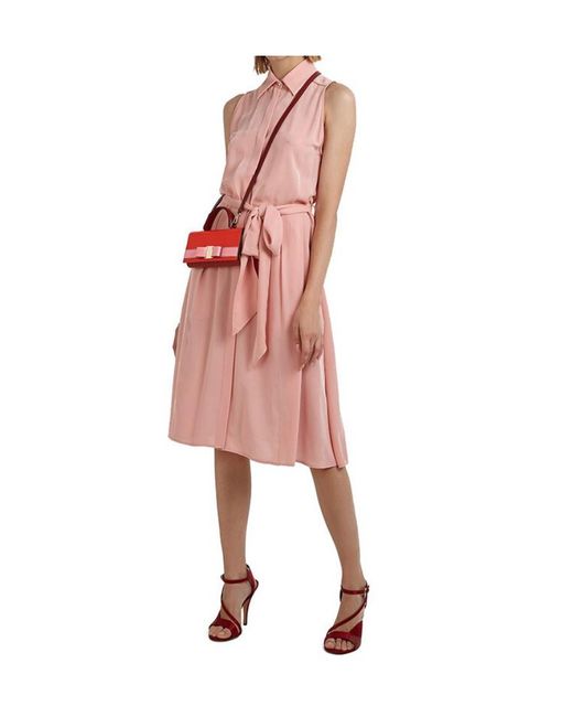 Ferragamo Red Bowknot Shoulder Bag