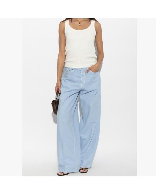 Haikure Blue Bethany Wide-Leg Jeans