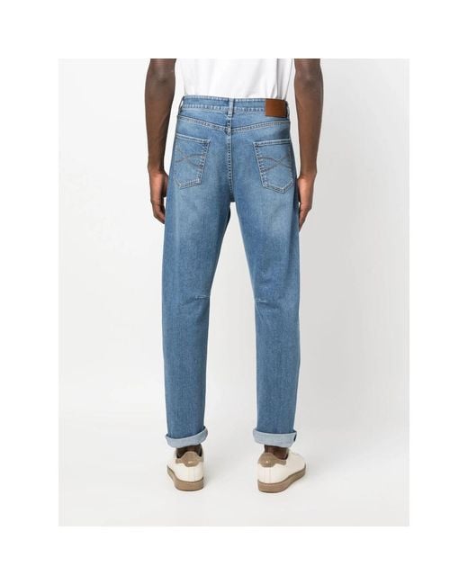 Brunello Cucinelli Light Blue Jeans for men
