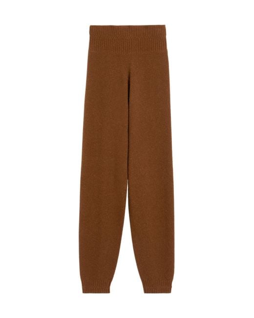Max Mara Brown Camel Jogging Trousers