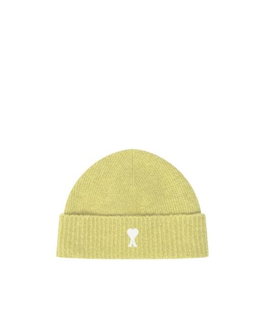 AMI Yellow Logo Hat for men