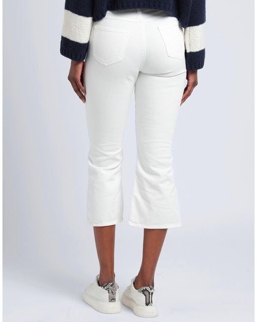 MAX&Co. White Belt Loop Jeans