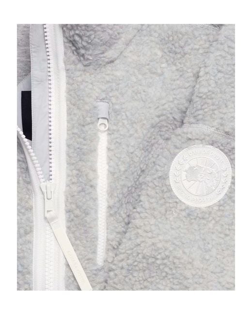 Canada Goose Gray Simcoe Zip Up Fleece Jacket