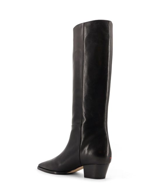 Aeyde Black Medea Pointed-Toe Boots