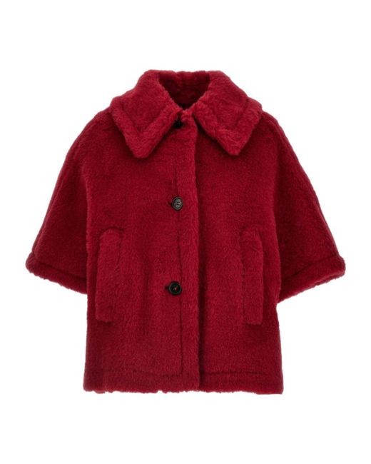 Max Mara Red Tenebre Cape