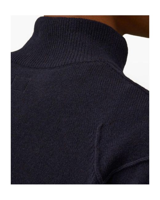C P Company Black Half-Zip Jumper for men