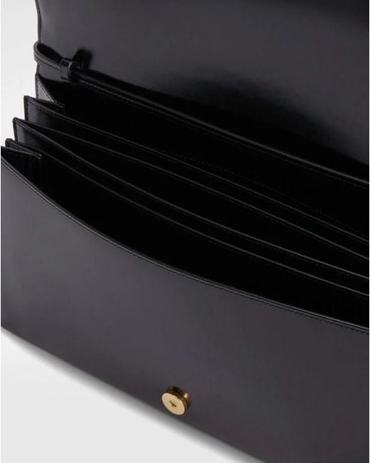 Jil Sander Black Folded Flap Shoulder Bag
