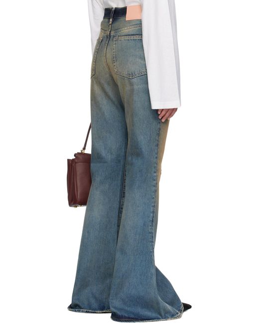 Acne Blue Belt Loop Jeans