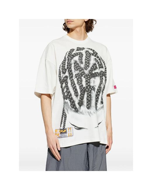 PDF CHANNEL White Printed T-Shirt for men
