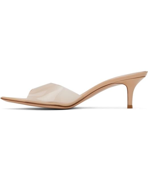 Gianvito Rossi White Elle 55 High-Heeled Sandals
