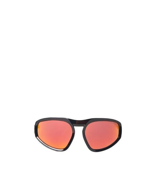 Moncler Pink Eyewear Pentagra Geometric Sunglasses for men