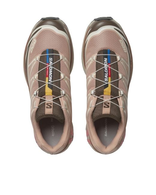 Salomon Lab Brown Salomon Xt-6 Lace-Up Sneakers