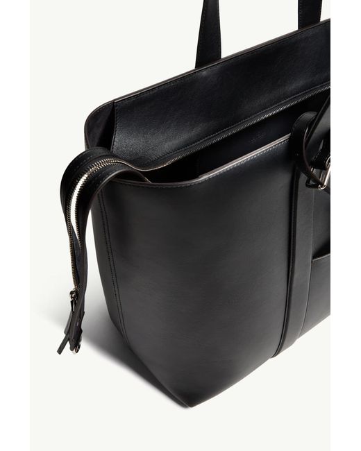 Moncler Black X Ee72 By Edward Enninful Ee Leather Tote