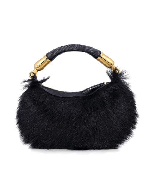 Balmain Black Ebene Mini Bag
