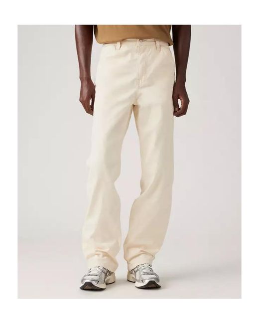 Levi's Natural 568 Straight Leg Jeans for men