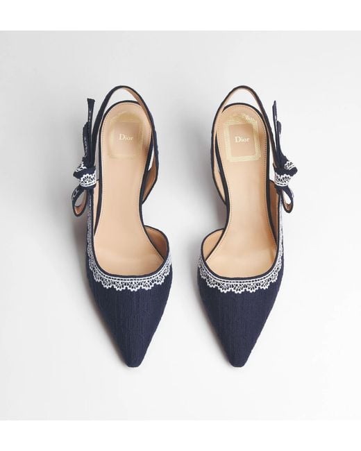 Dior Blue Escarpin Slingback J'A