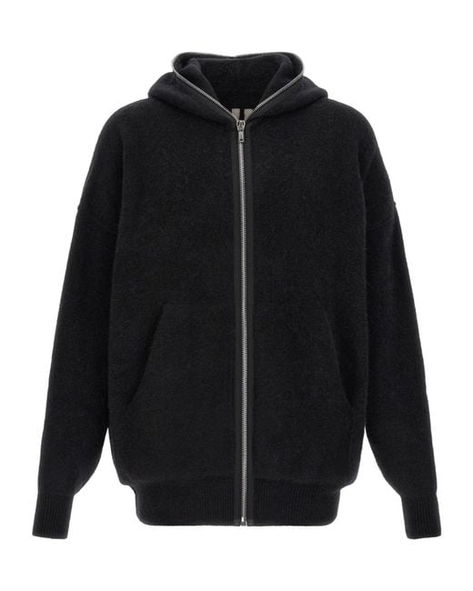 Rick Owens Black 'Gimp Hun' Hoodie for men